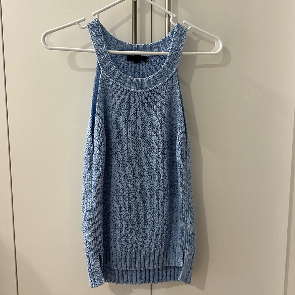 J. Crew blue knit tank top